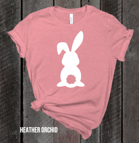 Bunny Silhouette Youth Sized Screen Print Transfers