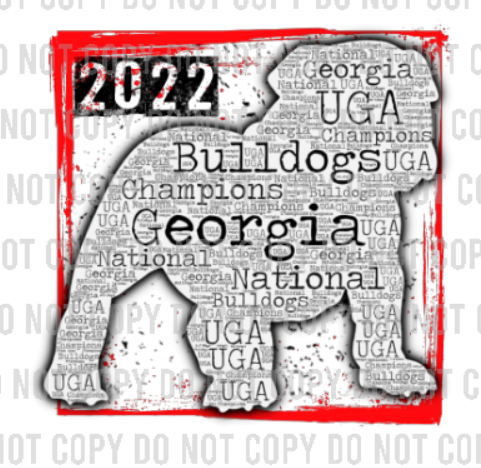 Representing Georgia Bulldogs Adult / Direct to Film (DTF)