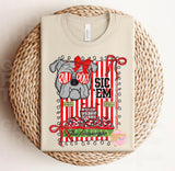 Georgia Themed Bulldog Football Shirt Game Day