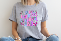In My 100 Days Era Butterflies 100 Days of School Design DTF Print