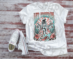 Let Freedom Ring Country Western Patriotic Design DTF Print
