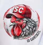 South Carolina Gamecocks Unisex Mascot Circle SC DTF Transfer