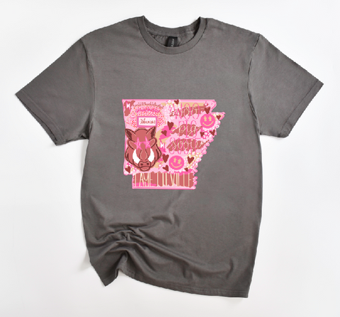 Arkansas Pigs Preppy DTF Design