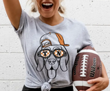 Tennessee Hound Checkered Glasses Themed Game Day  Hat Graphic T-shirt Kids Infant, Toddler, Youth, Adult T-shirt