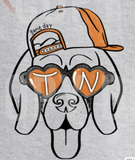 Tennessee Hound Heart Glasses Themed Game Day  Hat Graphic T-shirt Kids Infant, Toddler, Youth, Adult T-shirt