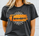 Tennessee Leopard Circle Graphic T-shirt Kids Infant, Toddler, Youth, Adult T-shirt