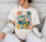 Tennessee State Boho Floral Infant, Toddler, Youth Adult T-shirt Graphic Tee Game Day