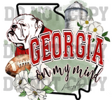 Georgia State Themed Bulldogs Football Shirt Game Day Arches