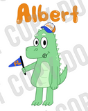Albert Florida Gators FL Cartoon Gator Mascot DTF Transfer