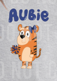 Aubie Auburn Tigers Cartoon Tigers Girly with Bows AU Mascot DTF Transfer