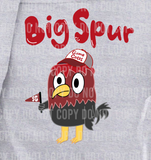 Big Spur SC Mascot Design T-Shirt ADULT Sizes