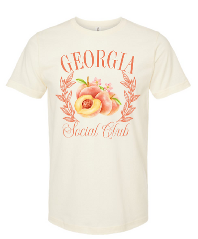 Georgia Peach Social Club Coquette Girl Design DTF Print
