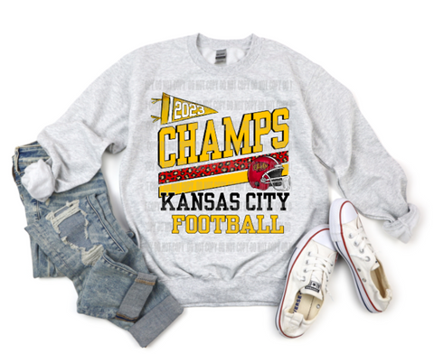 Kansas City Championship Chiefs Super Bowl  Design DTF Print C
