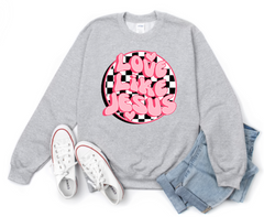 Love Like Jesus Retro Circle Valentine's Day Design DTF Print