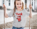 Tusk Arkansas Razorbacks Cartoon Mascot Girly with Bows AR Football DTF Transfer