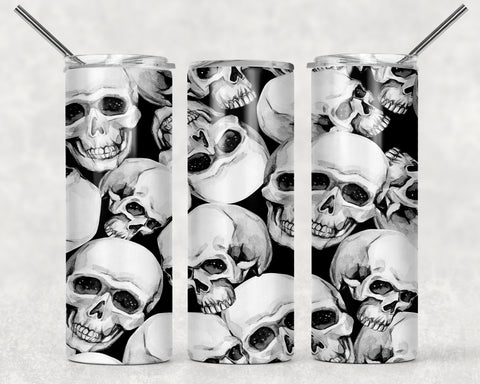 Skulls Sublimation Tumbler Sized Print #160