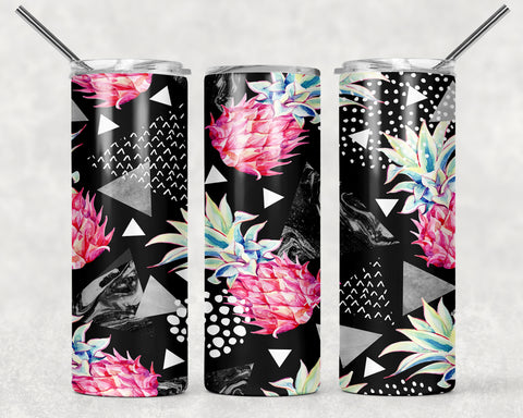 Watercolor Pineapple Sublimation Tumbler Sized Print #190
