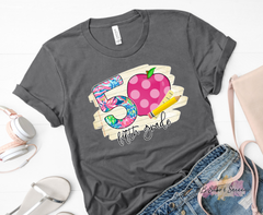 Kindergarten Preppy Number with Pencil and Paper Heat Transfer Vinyl