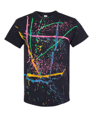 Black paint splatter shirt blank