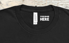 CUSTOM WHITE SCREEN PRINT BRAND LOGO