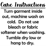 Screen Print Transfer Care Instructions Screen Prints Pack of 100