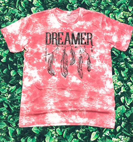 Dreamer Pink Tie Dye Shirt