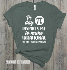 Pi Day Adult Sized Screen Print Transfers