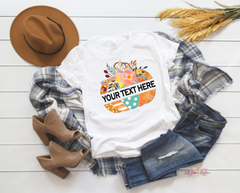Split Patchwork Pumpkin Heat Transfer Vinyl