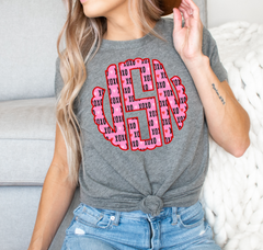 XOXO Valentine's Day Heart Scalloped Monogram DTF print