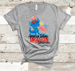 America Today Dragon Tomorrow July 4th DTF Print #P03