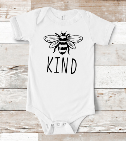 Bee Kind Infant/Toddler or Left Chest Sized Screen Print Transfers