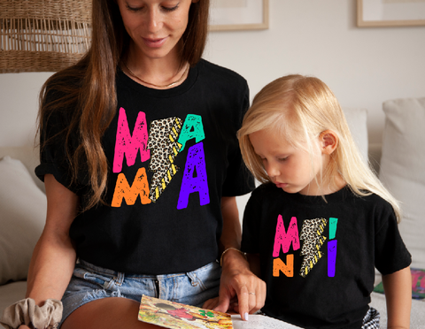 Mini Lightning Bolt Design DTF Print (Matching Mama Available Separately)