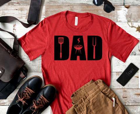 Dad Grill Summer Adult Sized Screen Print Transfers