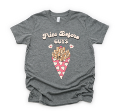 Fries Before Guys Cone Container Valentine's Day DTF Print