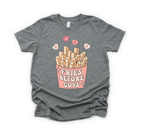 Fries Before Guys Square Box Valentine's Day DTF Print