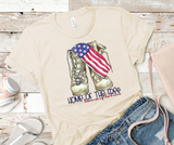 Home of the Free Because of the Brave Adult Sized Screen Print Transfers HIGH HEAT