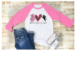 Peace Love Cupid Valentines Day Adult Sized Screen Print Transfers