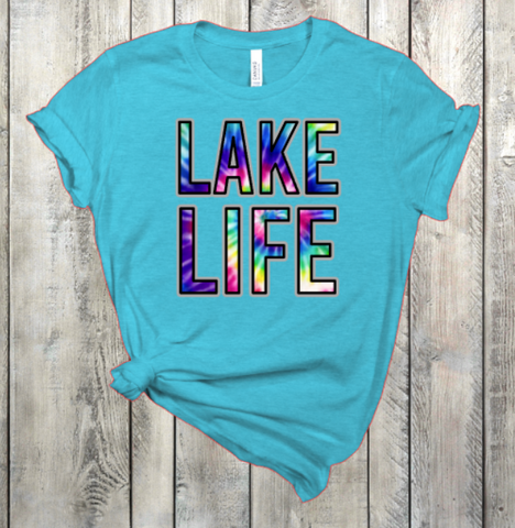 Lake Life Tie Dye DTF Print #SUM01