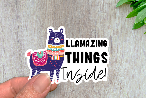 LLamazing Things Inside LLama Mail Decal Stickers #206