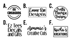 CUSTOM  Split pack 50 BLACK & 50 WHITE SCREEN PRINT BRAND LOGO