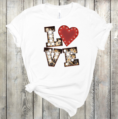 Love Marquis Light Up Leopard Print Letters Sublimation Print