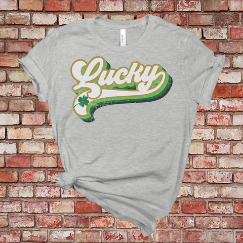 Lucky Retro Shirt St. Patrick's Day DROP SHIPPING AVAILABLE