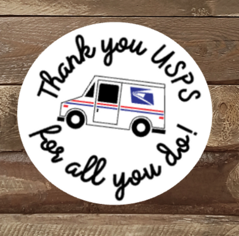 Thank you Postal Worker Decal Stickers