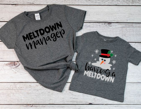 Meltdown Manager Adult Sized Screen Print Transfer