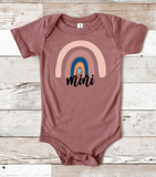 Rainbow Mothers Day Mini Infant/Toddler 5" Sized Adult & Infant Available Full Color Adult Screen Print