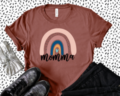 Momma Rainbow Mothers Day Matching Adult Screen Print Kids Version Available Full Color