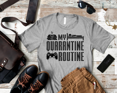 Quarantine Routine Adult Sized Screen Print Transfers