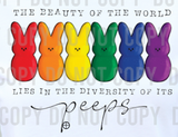 Diversity of it's Peeps Rainbow Acceptance DTF
