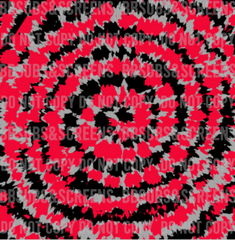 Red Black Gray Team Theme Tie Dye Sublimation Print #101