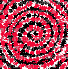 Red Black Team Theme Tie Dye Sublimation Print #104